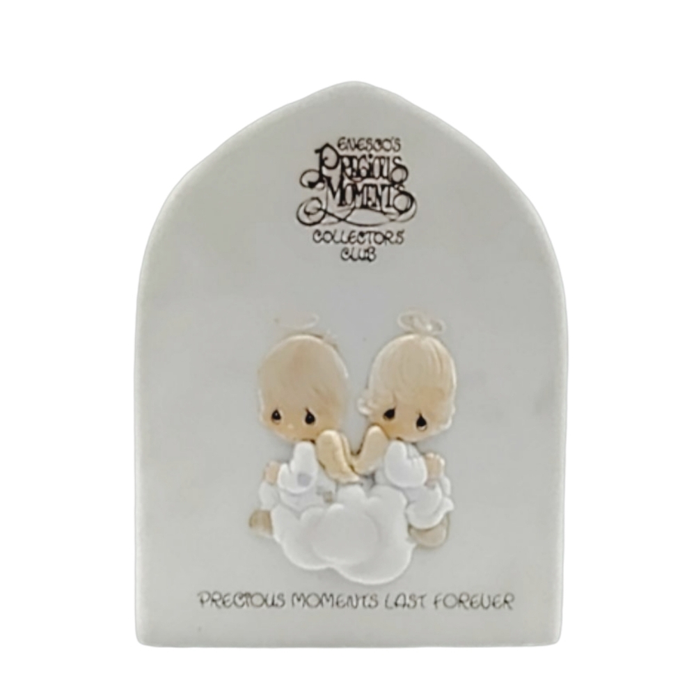 "Precious Moments Last Forever” Collector’s Club Plaque (1981)